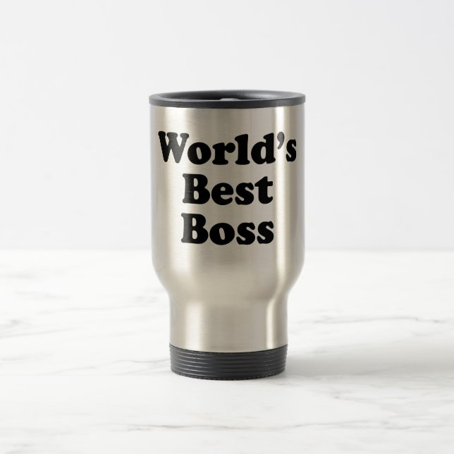 World's Best Boss Travel Mug (Center)