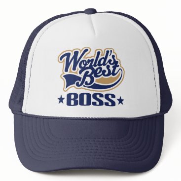 Worlds Best Boss Trucker Hat