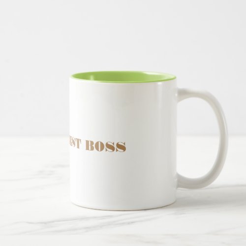 WORLDS BEST BOSS Two_Tone COFFEE MUG