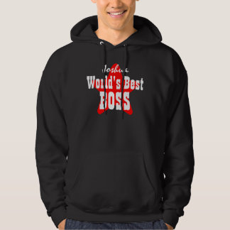 World's Best BOSS with Star V04 BLACK Hoodie