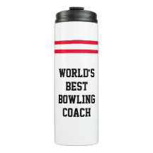 "World's Best Bowling Coach" | Bowling Pin Stripes