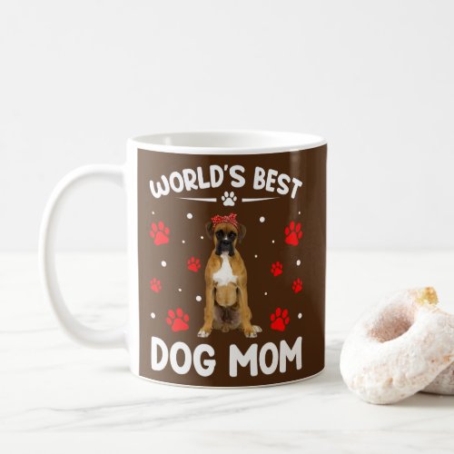 Worlds Best Boxer Dog Mom Funny Mothers Day  Coffee Mug