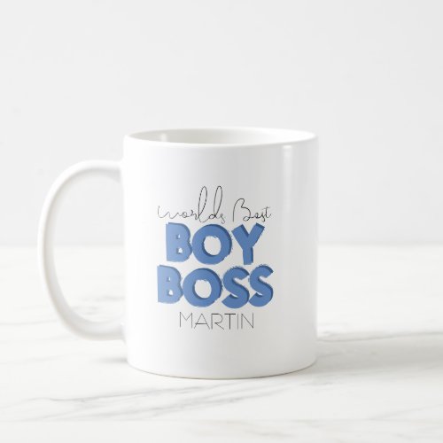 Worlds Best Boy Boss Coffee Mug