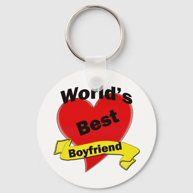 World's Best Boyfriend Keychain (Front)