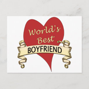 World's Best Boyfriend Postcard