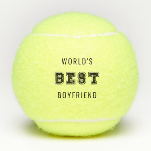 Worlds Best Boyfriend Tennis Balls