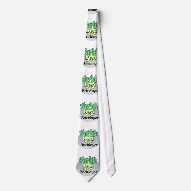 World's best Bricklayer Neck Tie (Front)