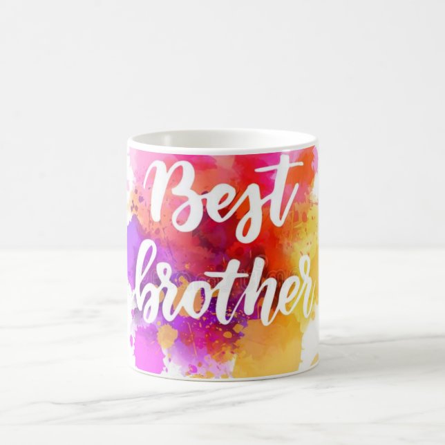 World's best brother gift coffee mug (Center)