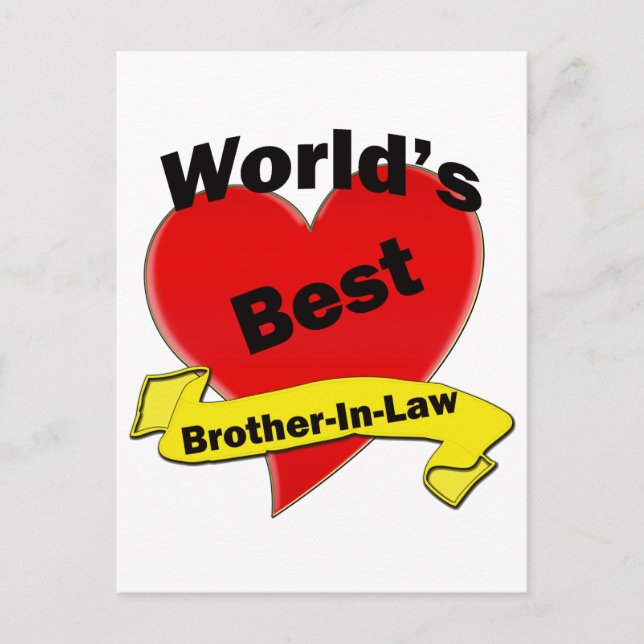 World's Best Brother-In-Law Postcard (Front)