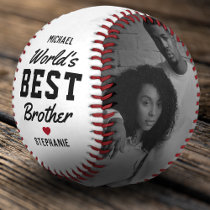 World's Best Brother Photo Baseball