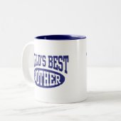 World's Best Brother Two-Tone Coffee Mug (Front Left)