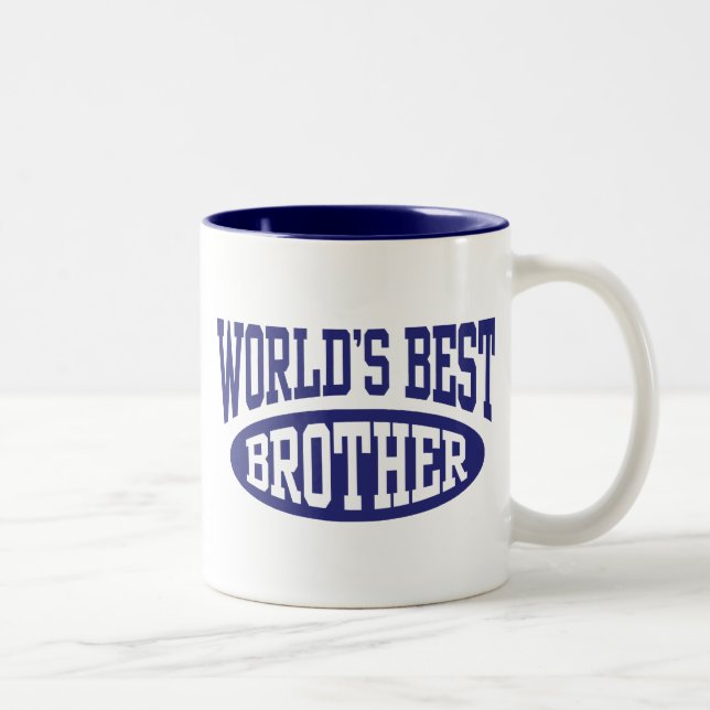 World's Best Brother Two-Tone Coffee Mug (Right)