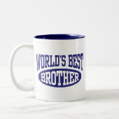 World's Best Brother Two-Tone Coffee Mug (Left)