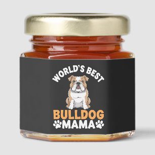 World's Best Bulldog Mama Honey Jar Favors