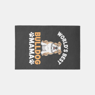 World's Best Bulldog Mama Rug