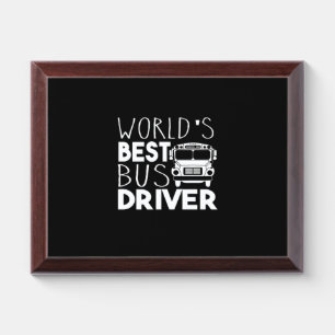 World's Best Bus Driver Award Plaque