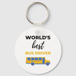 World's Best Bus Driver bl Keychain
