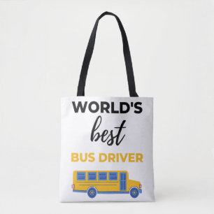 World's Best Bus Driver bl Tote Bag