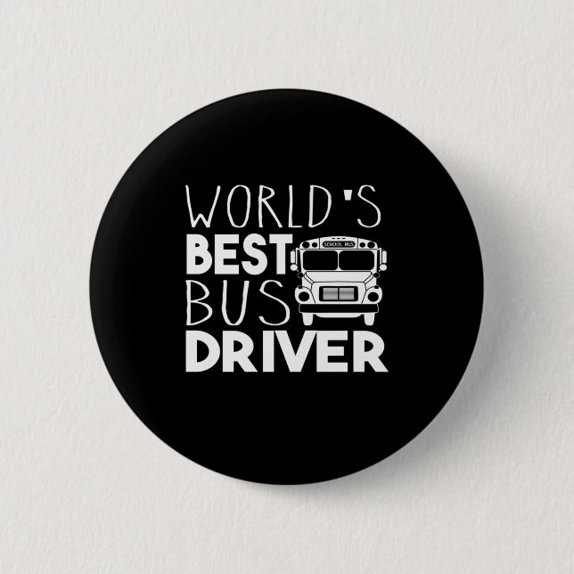 World's Best Bus Driver Button (Front)