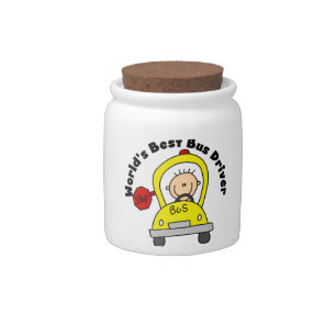 World's Best Bus Driver Candy Jar