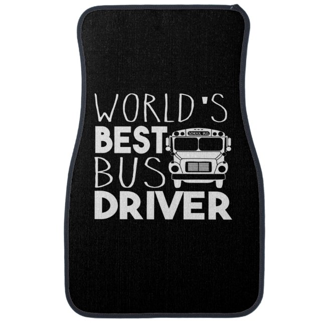 World's Best Bus Driver Car Floor Mat (Front)