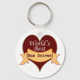 World's Best Bus Driver Keychain