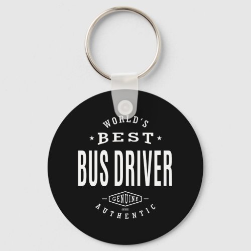 Worlds Best Bus Driver Keychain