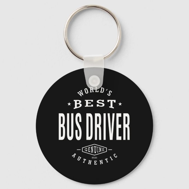 World's Best Bus Driver Keychain (Front)