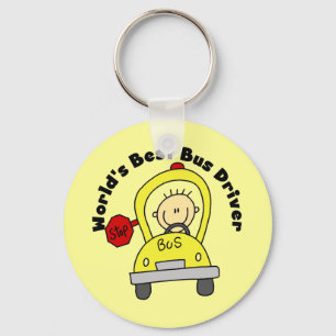 World's Best Bus Driver Keychain