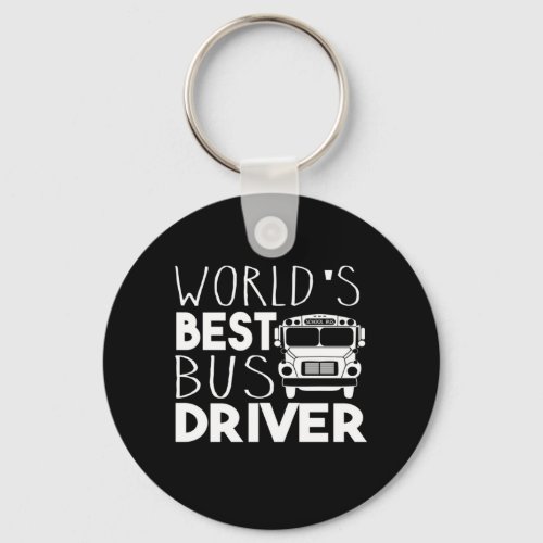 Worlds Best Bus Driver Keychain