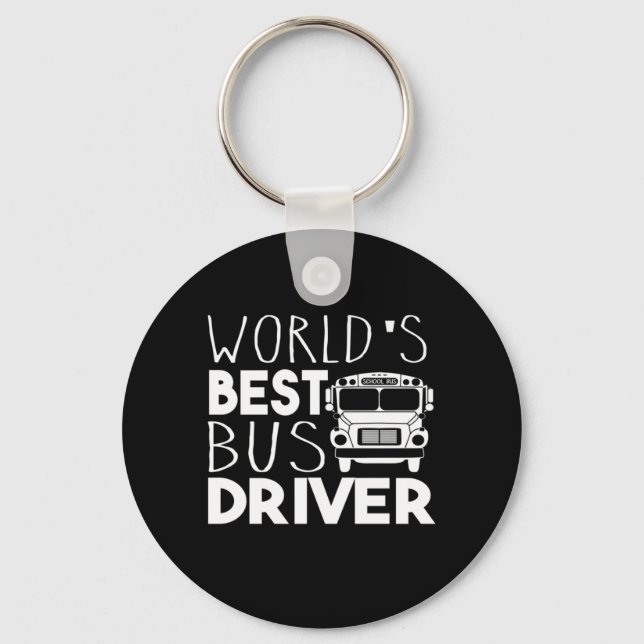 World's Best Bus Driver Keychain (Front)