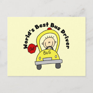World's Best Bus Driver Postcard