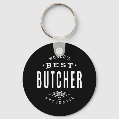 Worlds Best Butcher Keychain