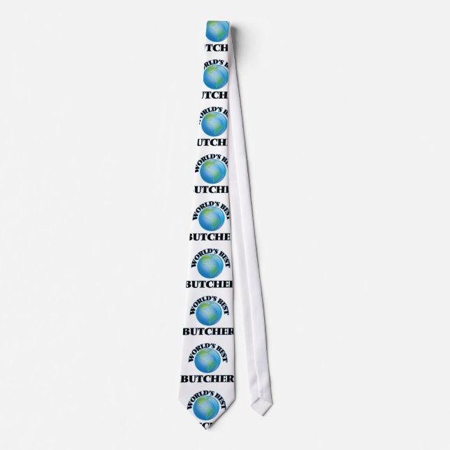 World's Best Butcher Neck Tie (Front)