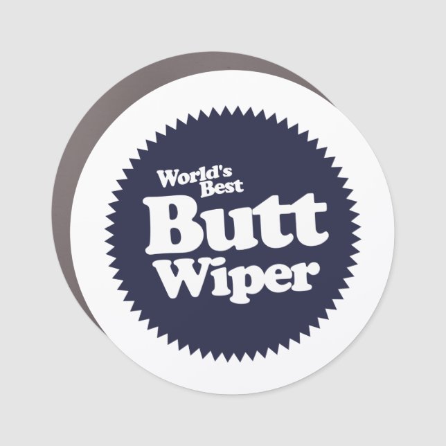 World's Best Butt Wiper Nurse CNA RNA Car Magnet (Front)