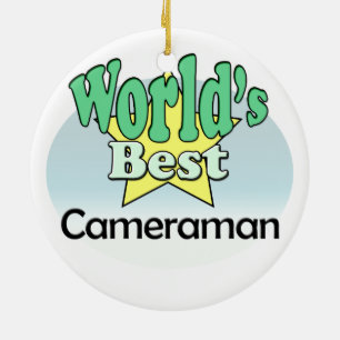 World's best Cameraman Ceramic Ornament