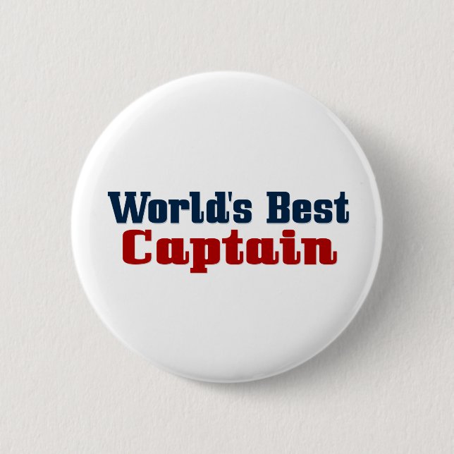 Worlds Best Captain Button (Front)