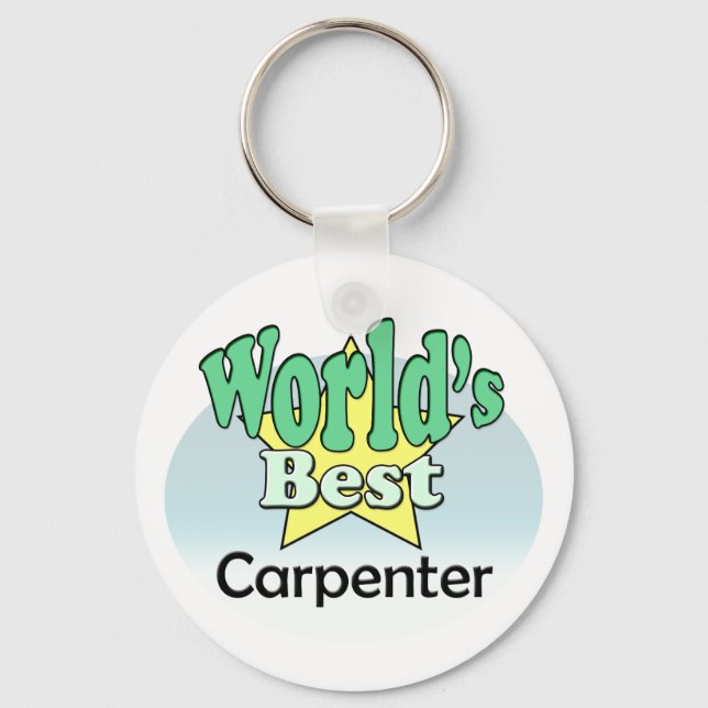World's Best Carpenter Keychain (Front)