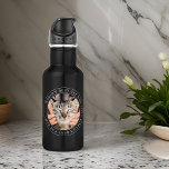 World's Best Cat Dad Classic Simple Photo Stainless Steel Water Bottle<br><div class="desc">This simple and classic design is composed of serif typography and add a custom photo.</div>