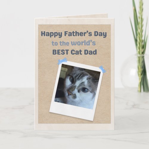 World's Best Cat Dad from World's Best Cat Card