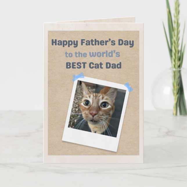 World's Best Cat Dad from World's Best Cat Card (Front)