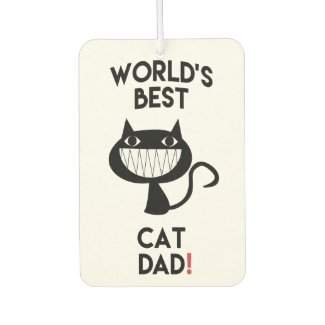 World's Best Cat Dad | Fun Cat Cartoon