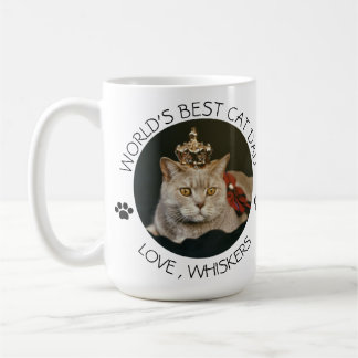 World's Best Cat Dad Personalized Pet Photo Coffee Mug