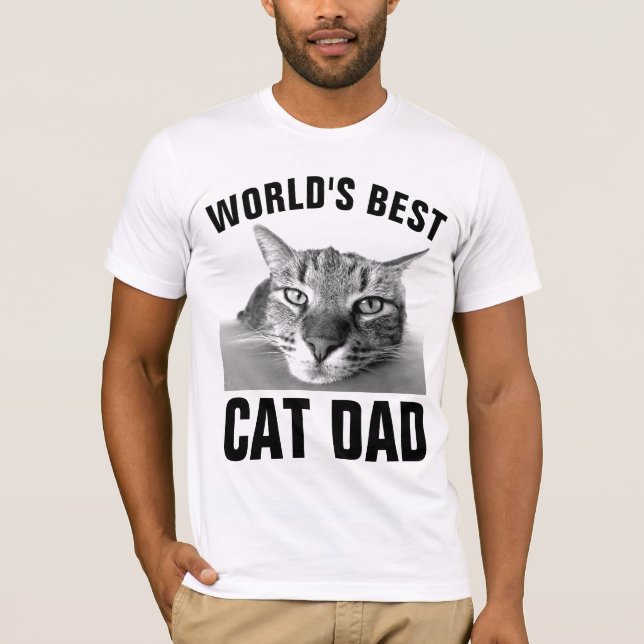 WORLD'S BEST CAT DAD T-shirts Tees (Front)