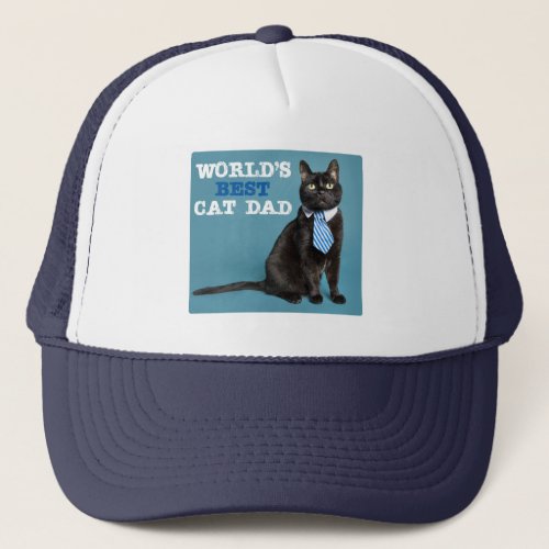 Worlds Best Cat Dad Trucker Hat