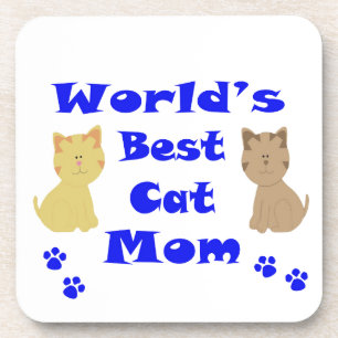 World's Best Cat Mom Beverage Coaster