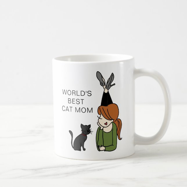 World's Best Cat Mom Coffee Mug (Right)