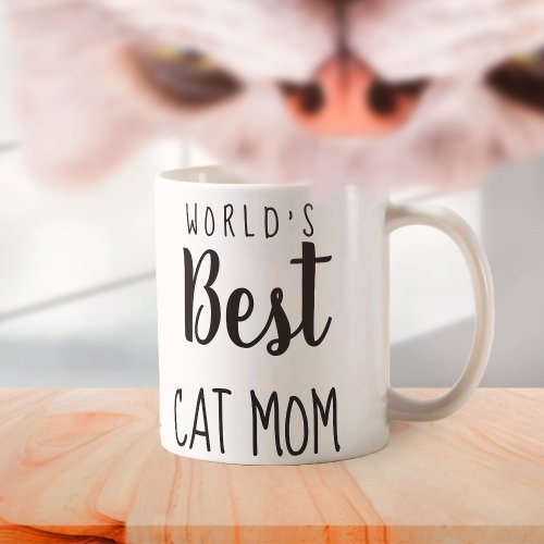 Worlds Best Cat Mom _ Customizable Coffee Mug