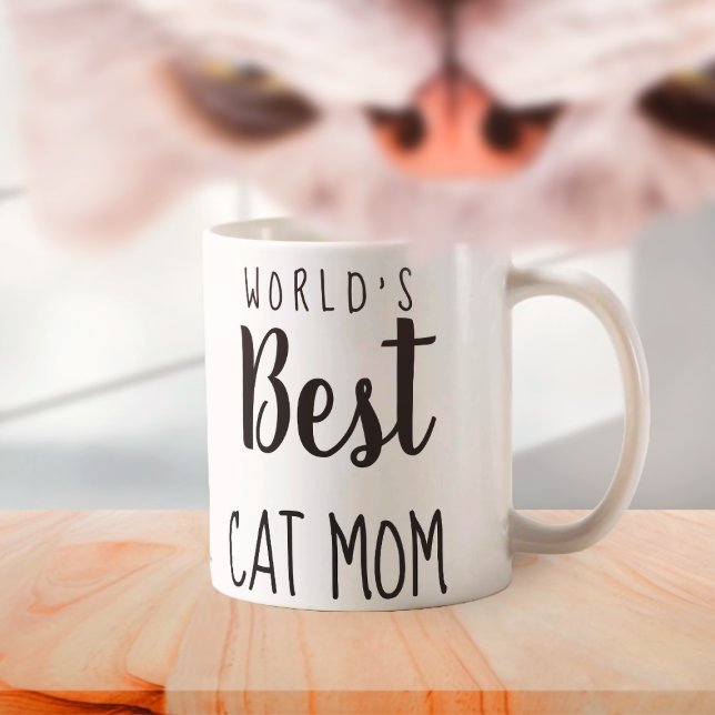 World's Best Cat Mom - Customizable Coffee Mug (Creator Uploaded)