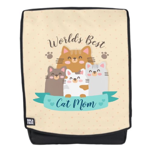 Worlds Best Cat Mom _ Cute Kittens Backpack
